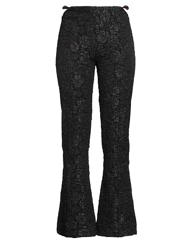 GANNI Casual trouser Black 55% Recycled polyester, 45% Polyester