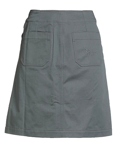 MAISON KITSUNÉ Mini skirt Charcoal 100% Cotton