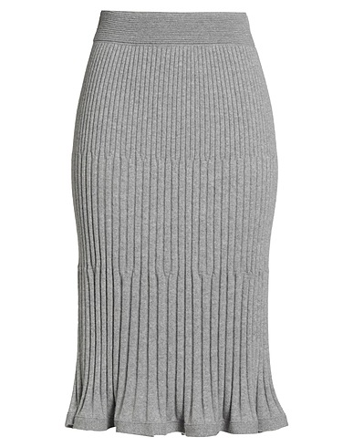 FEDELI Midi-Rock Grau 100% Kaschmir