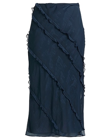 SAMSØE Φ SAMSØE Gonna midi Blu navy 100% Poliestere riciclato