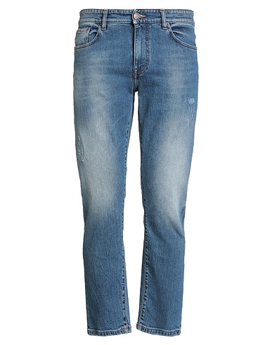 TELERIA ZED Denim pants Blue 99% Cotton, 1% Elastane