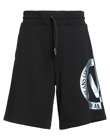 VERSACE JEANS COUTURE Shorts & Bermuda Black 100% Cotton