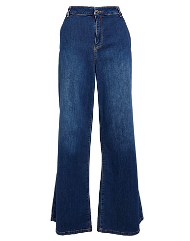 CARACTÈRE Denim trousers Blue 98% Cotton, 2% Elastane