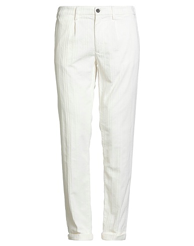 JEORDIE'S Casual pants White 97% Cotton, 3% Elastane