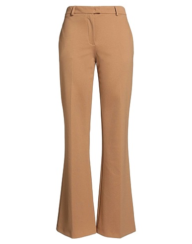 LIVIANA CONTI Casual pants Camel 68% Viscose, 27% Polyamide, 5% Elastane