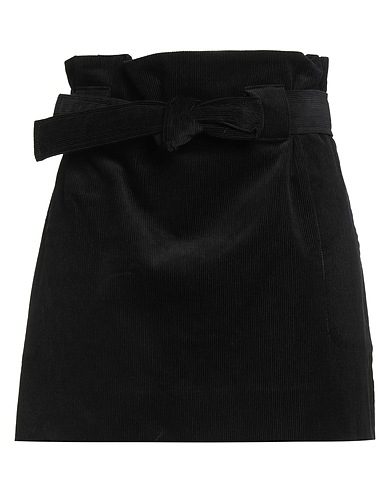 MAISON KITSUNÉ Mini skirt Black 100% Cotton