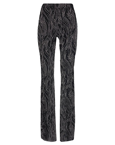 NINEMINUTES Casual trouser Black 94% Polyamide, 6% Polyester, Elastane