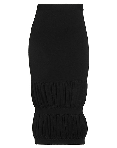 ICEBERG Midi skirt Black 88% Virgin Wool, 12% Polyamide