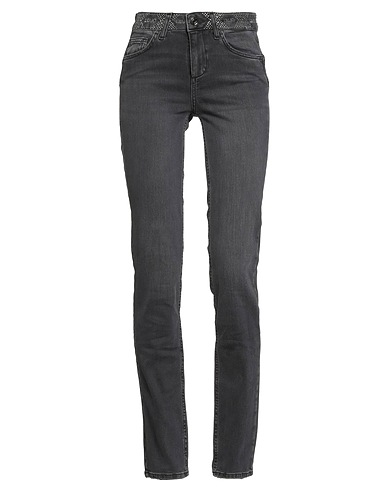 LIU •JO Denim trousers Lead 98% Cotton, 2% Elastane
