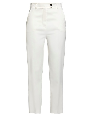 BEATRICE .B Casual trouser White 67% Viscose, 29% Polyester, 4% Elastane