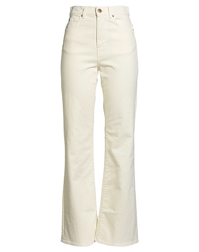 PINKO Denim pants DENIM Cream 98% Cotton, 2% Elastane