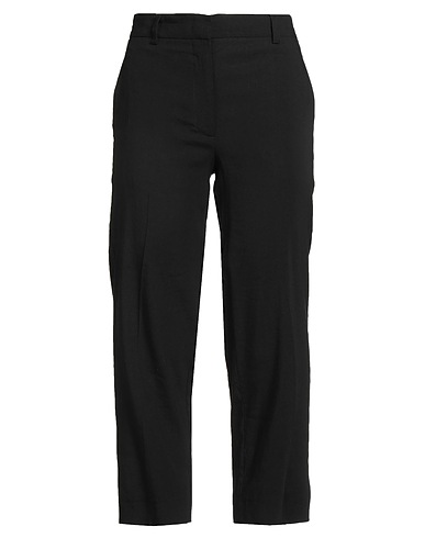 JUCCA Casual pants Black 62% Linen, 35% Viscose, 3% Elastane
