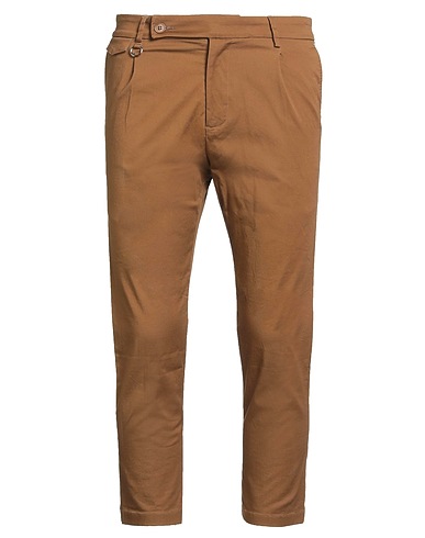 GOLDEN CRAFT 1957 Casual pants Brown 97% Cotton, 3% Elastane