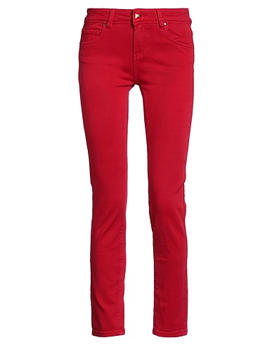 GAUDÌ Casual pants JEANS Red 51% Cotton, 39% Viscose, 8% Polyester, 2% Elastane