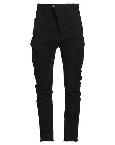 MASNADA パンツ ブラック コットン 90% / ポリウレタン 10%