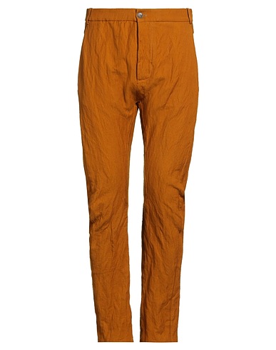 MASNADA Pantalone Giallo ocra 60% Cotone, 35% Lana, 5% Metallo