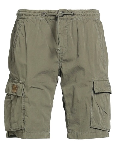 AERONAUTICA MILITARE Shorts & Bermuda Military green 100% Cotton