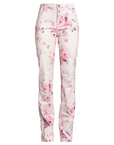 BLUMARINE Denim trousers Light pink 98% Cotton, 2% Elastane