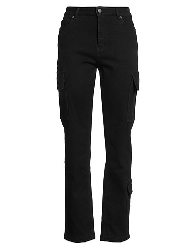 ACTITUDE by TWINSET Casual trouser Black 67% Cotton, 30% Polyester, 2% Elastane, 1% Metallic Polyester