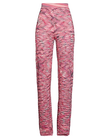 M MISSONI Casual trouser Pink 90% Polyester, 10% Elastane