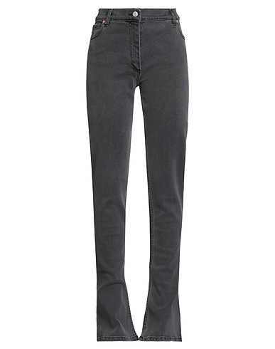 MAGDA BUTRYM Denim trousers Grey 99% Cotton, 1% Elastane