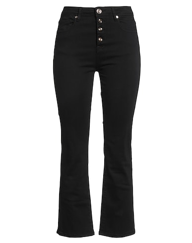 GAUDÌ Casual trouser JEANS Black 85% Cotton, 12% Polyester, 3% Elastane