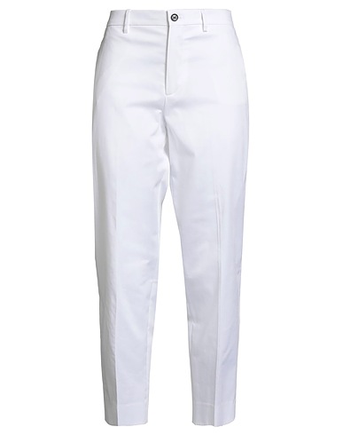 BERWICH Pantalone Bianco 98% Cotone, 2% Elastan
