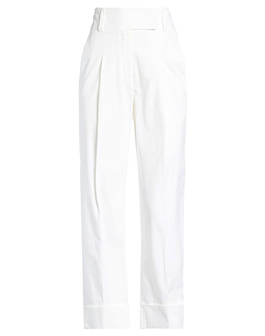 ELEVENTY Casual trouser White 50% Cotton, 48% Lyocell, 2% Elastane