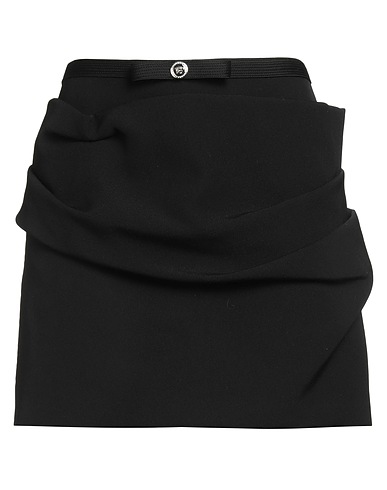 VERSACE Mini skirt Black 100% Virgin Wool