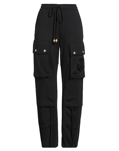 JUST CAVALLI 캐주얼 바지 블랙 100% 코튼
