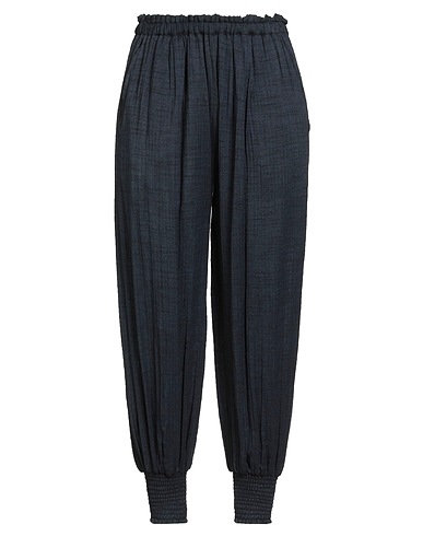 MES DEMOISELLES Casual trouser Navy blue 100% Cotton
