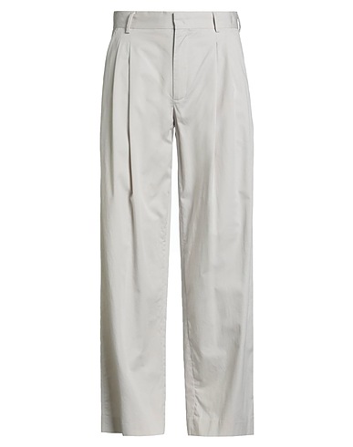 ROBERTO COLLINA Casual trouser Light grey 100% Cotton