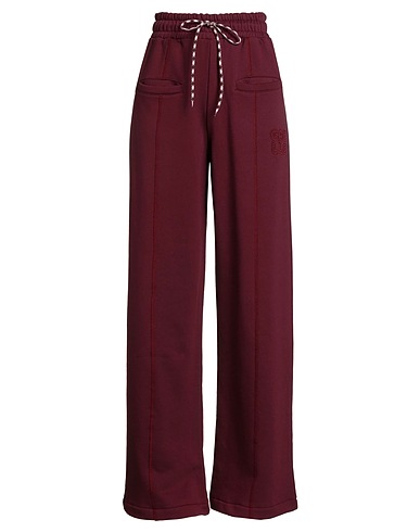 GAëLLE Paris Casual trouser Burgundy 90% Cotton, 10% Polyester