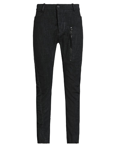 MASNADA Casual trouser Black 98% Cotton, 2% Elastane