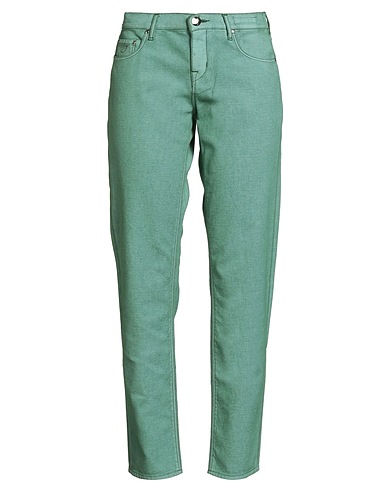 JACOB COHЁN Casual pants Green 88% Cotton, 10% Resin, 2% Elastane