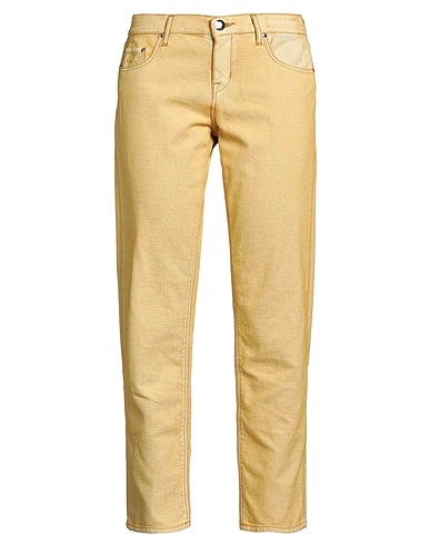 JACOB COHЁN Pantalone Giallo 88% Cotone, 10% Resina, 2% Elastan