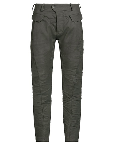 MASNADA Casual trouser Dark green 100% Cotton