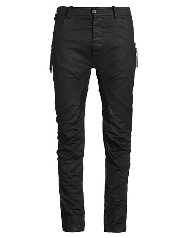 MASNADA Casual pants Black 98% Cotton, 2% Elastane