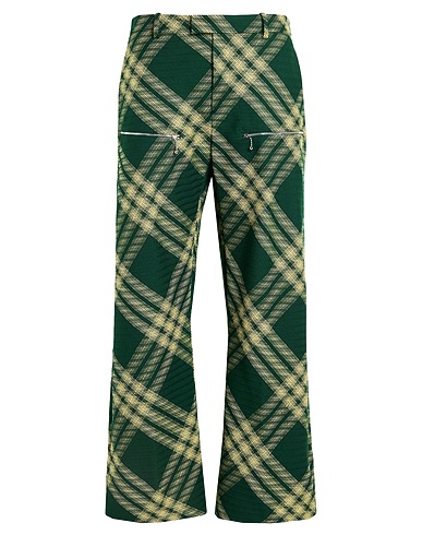 BURBERRY Casual pants Green 100% Virgin Wool
