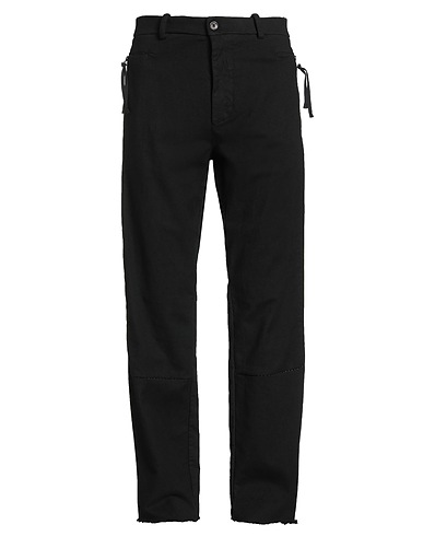 MASNADA Casual pants Black 90% Cotton, 10% Elastane