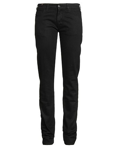 ATELIER NOTIFY Denim trousers Black 99% Cotton, 1% Elastane