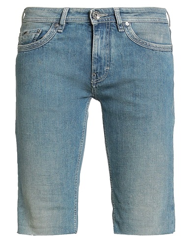 GAS Denim shorts Blue 99% Cotton, 1% Elastane