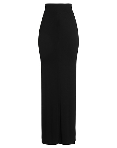 THOM KROM Long skirt Black 95% Viscose, 5% Elastane