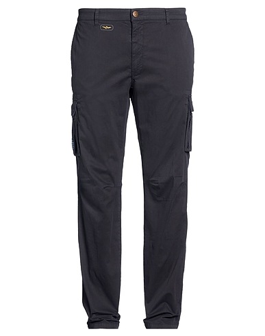 AERONAUTICA MILITARE Casual trouser FRECCE TRICOLORI Midnight blue 98% Cotton, 2% Elastane