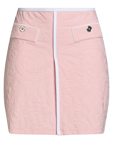 VERSACE Mini skirt Light pink 88% Polyamide, 12% Polyester