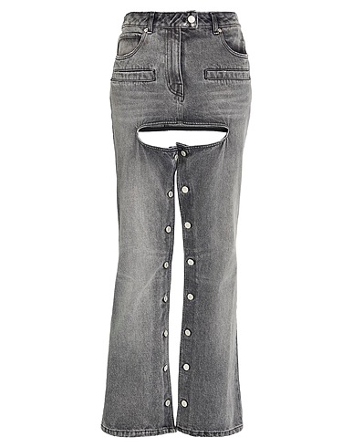 COURRÈGES Denim pants Charcoal 100% Cotton