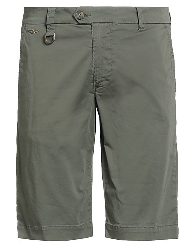 AERONAUTICA MILITARE Shorts & Bermudas Militärgrün 98% Baumwolle, 2% Elastan