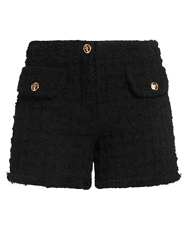 VERSACE Shorts & Bermuda Black 77% Virgin Wool, 14% Mohair wool, 9% Polyamide