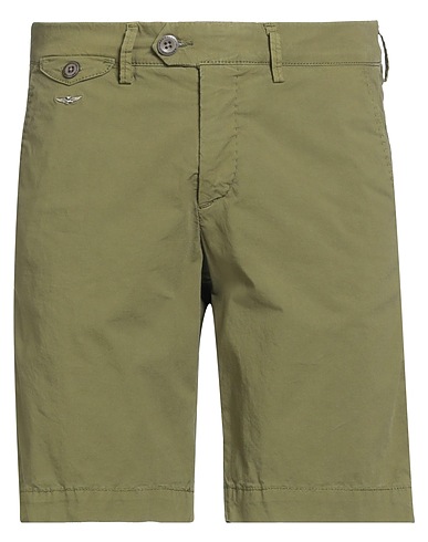 AERONAUTICA MILITARE Shorts & Bermuda Military green 96% Cotton, 4% Elastane