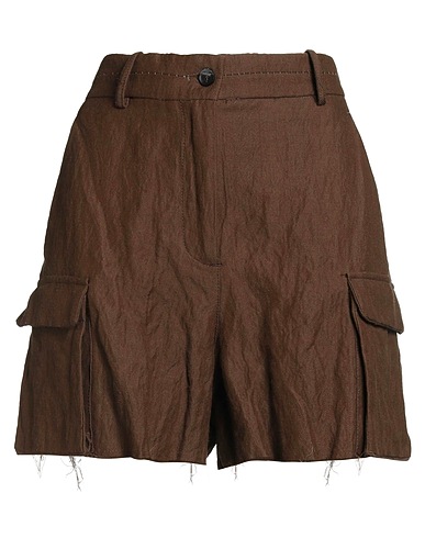 MASNADA Shorts & Bermuda Khaki 60% Cotone, 35% Lana, 5% Metallo